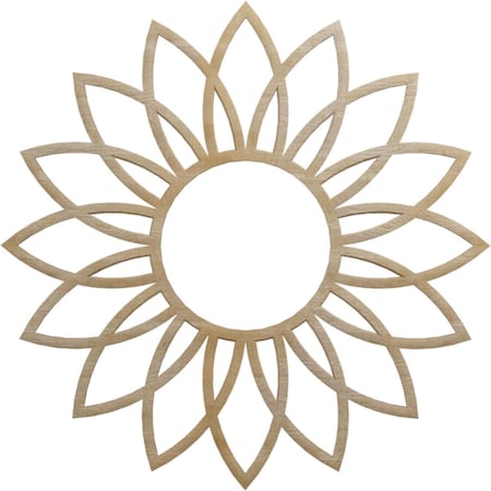 Ekena Millwork Daisy Wood Fretwork Pierced Ceiling Medallion, Hickory, 20"OD x 7"ID x 3/8"T CMWP20X20X0375DAHI